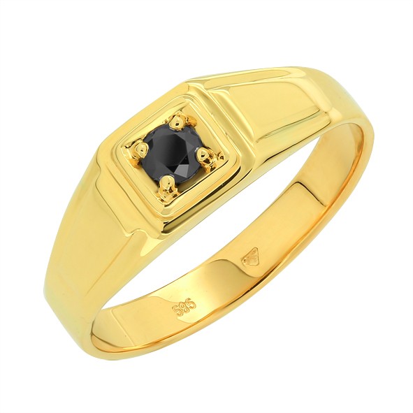 Men's ring made of gold