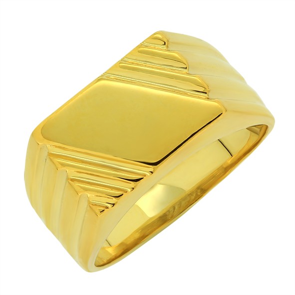 Men's ring made of gold