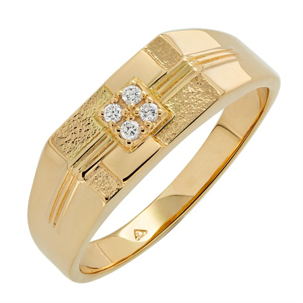 Herrenring aus Gold 22,5(70) / Rotgold / 750