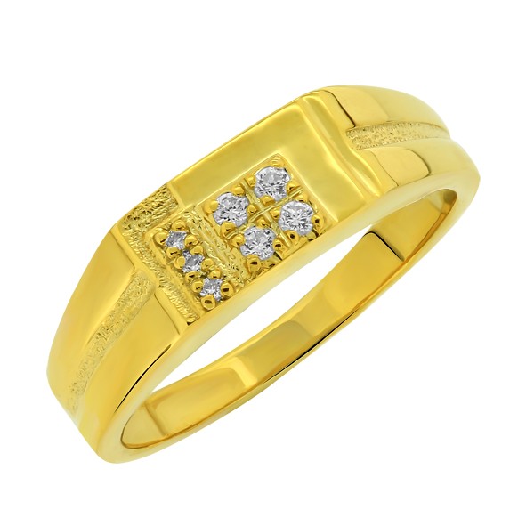 Men's ring made of gold