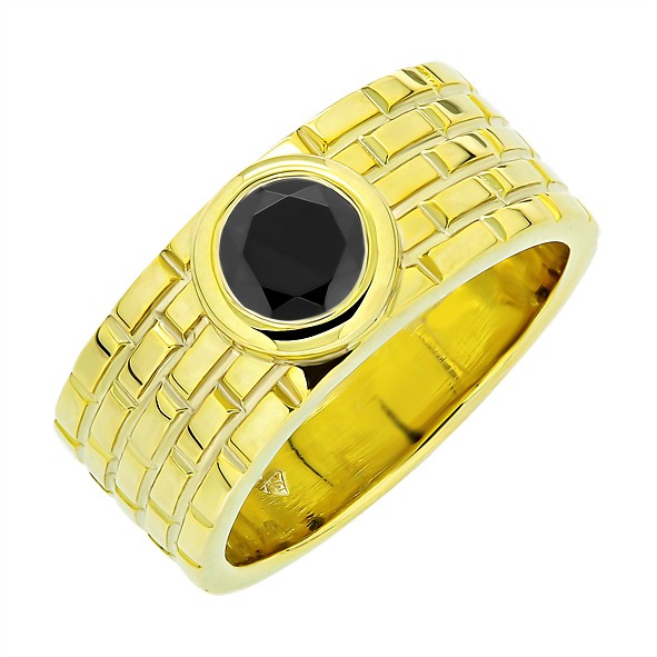 Men's ring made of gold