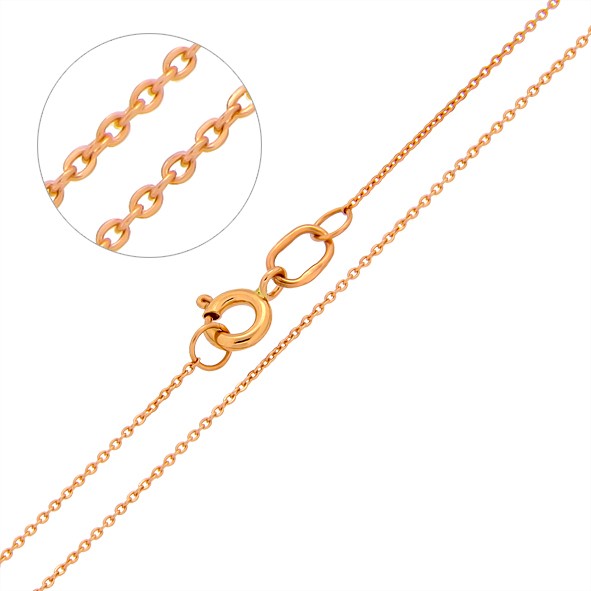 Anchor chain red gold 585 40 cm