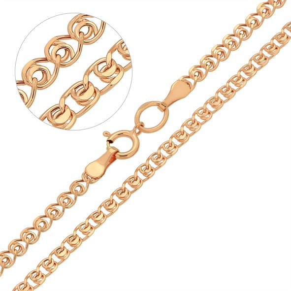 Chain  Love red gold 585 50 cm