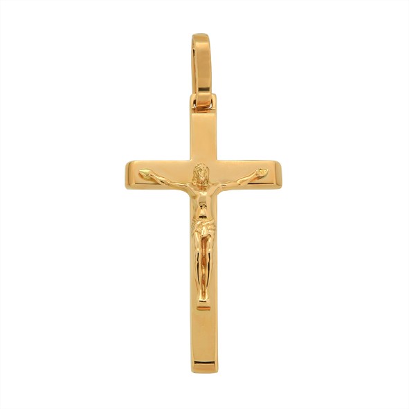 Anhänger Kreuz -orthodox- aus Gold