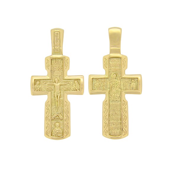 Orthodox Kreuz aus Gold