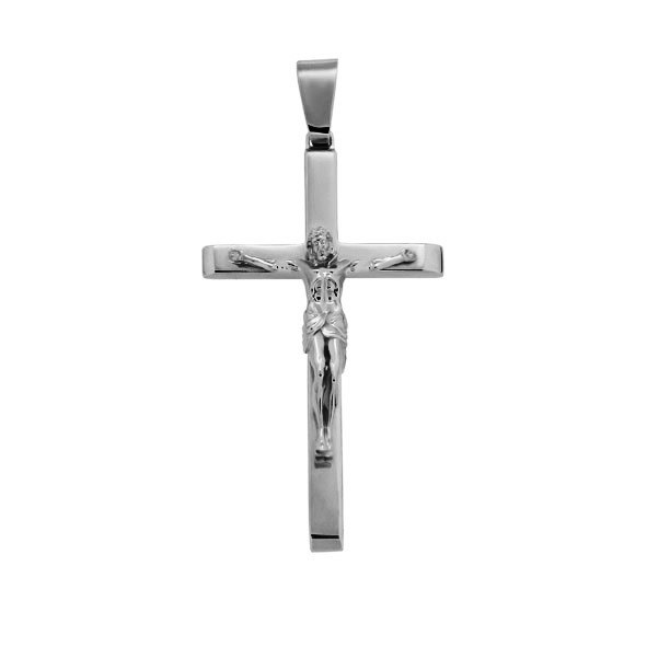 Серебряный крест с Распятием Христово