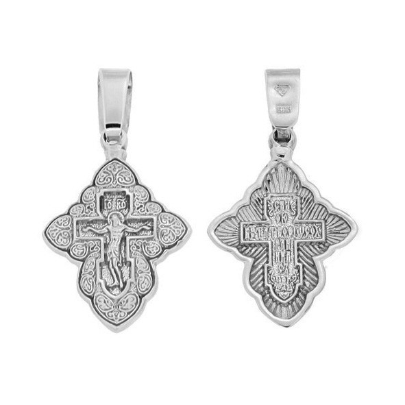 Kreuz Anhänger -orthodox- aus 925er Silber Nicht Geschwärzt