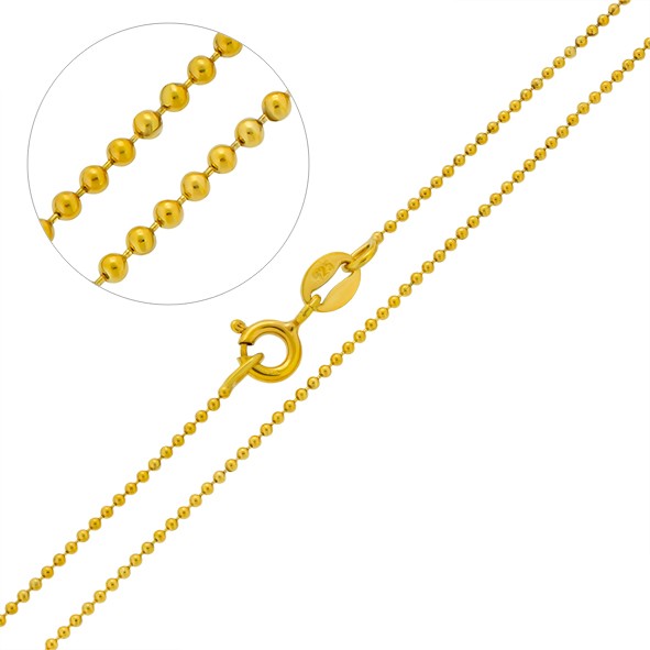 Kugelgenkette aus Silber 925 // Halskette Silberkette// vergoldet