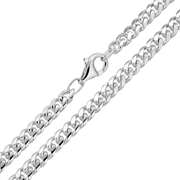 Halsketten aus Silber 925, Panzerketten