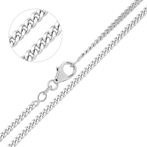 Panzerkette Halsketten aus Silber 925