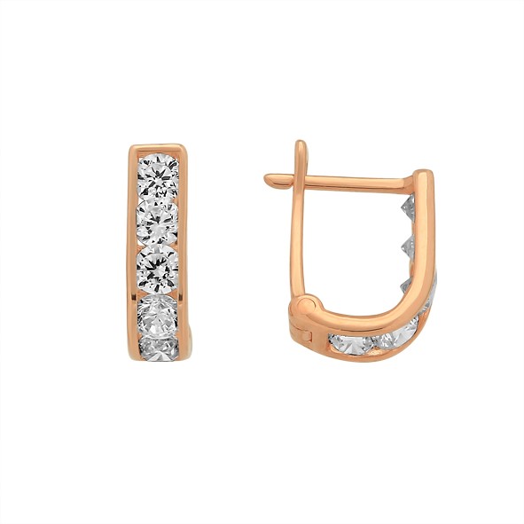 Kinder Damen Ohrringe Rotgold