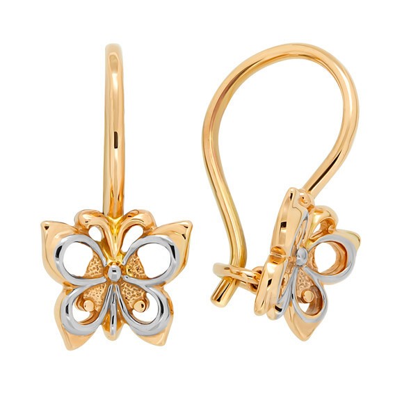 Kinderohrringe Ohrringe aus Rotgold 585