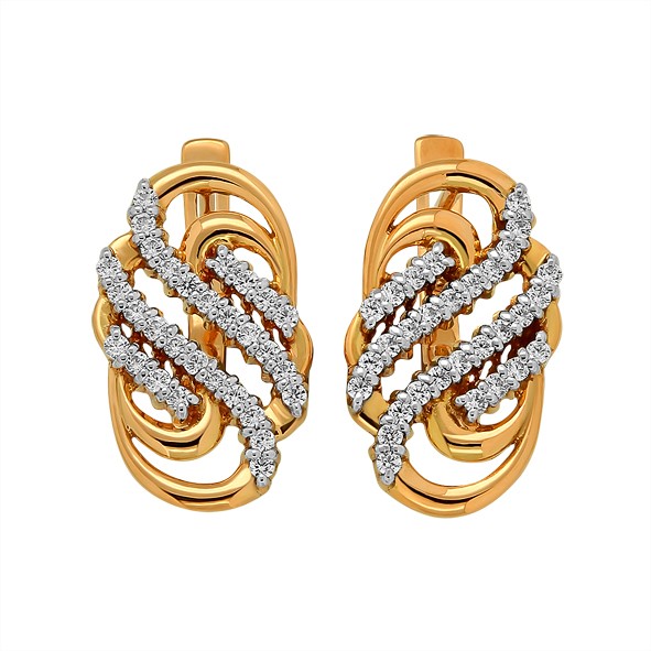 Damen Ohrringe Rotgold