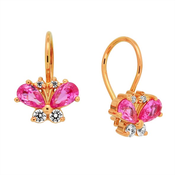 Kinderohrringe Ohrringe aus Rotgold