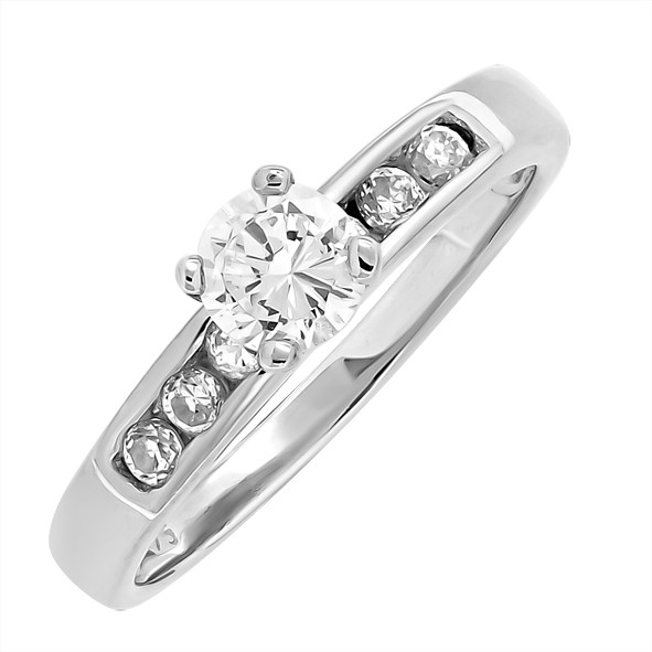 Ladies ring with zirconia in silver 925