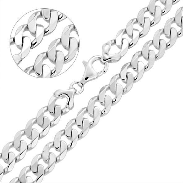 Halsketten aus Silber 925, Panzerketten 50 cm