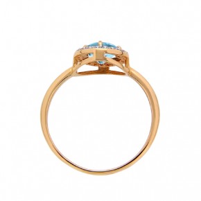 Ladies ring in red gold 585 18,5(58)