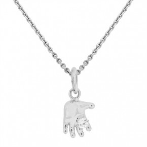 baby hand pendant  in Silver