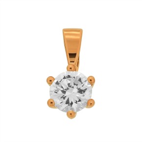 Pendant of red gold 14 kt
