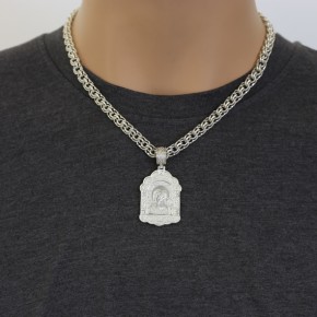 Russische Ikone von Jesus Christus und der Kasaner Gottesmutter