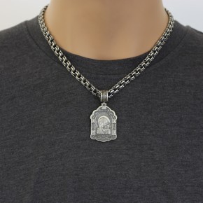 Russische Ikone von Jesus Christus und der Kasaner Gottesmutter