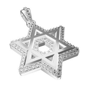 Gold Star of David Pendant