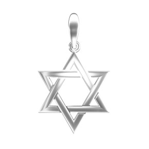 Gold Star of David Pendant