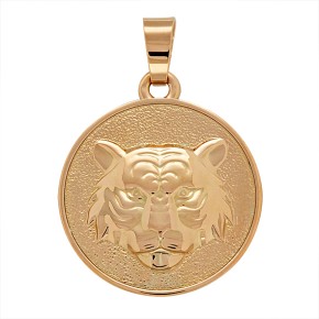 Gold pendant Tiger