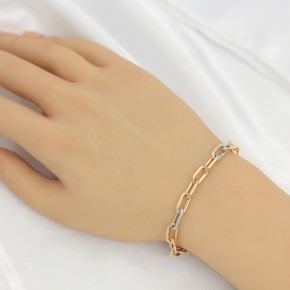 Ladies bangles red gold 14 kt 19 cm