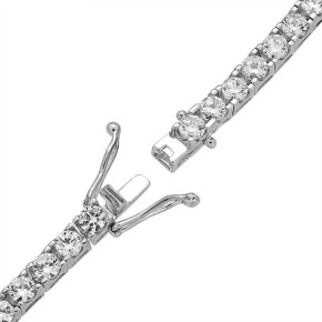 Tennisarmband für Damen Silber