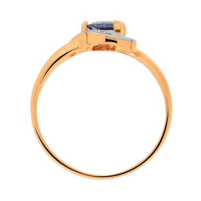 Ladies ring in red gold 585 16,5(52)