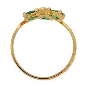 Кольцо из русского золота с турмалином 20,5(65)