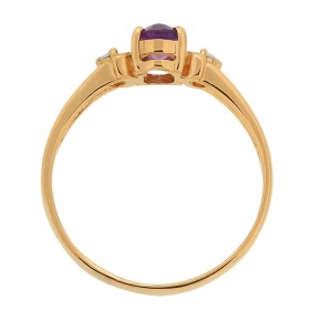 Ladies ring in red gold 585 17(53)
