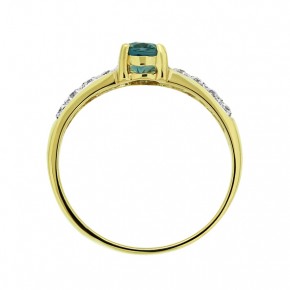 Ladies ring in yellow gold 333 15,5(49)