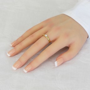 Ladies ring with Zirconia 17,5(55)
