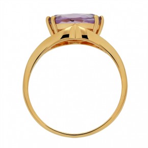 Ladies ring in red gold 585 18(57)