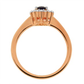 Ladies ring in red gold 585 17(53)