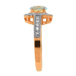 Ladies ring in red gold 585 17,5(55)