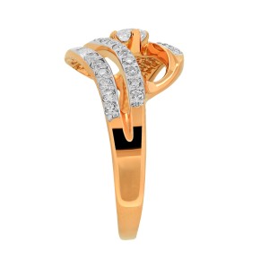 Goldring Damenring mit Zirkonia 18(57)