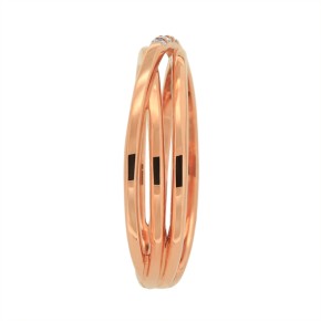 Ladies ring in red gold 585 Zirconia 16,5(52)