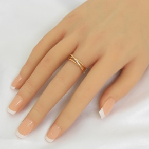 Ladies ring in red gold 585 Zirconia 16,5(52)