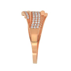 Ladies ring in red gold 585 Zirconia 20,5(65)