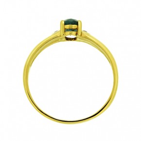 Золотое кольцо с топазом 16,5(52)