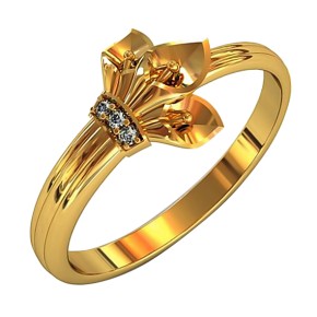 Ladies ring Calla in gold