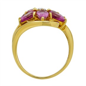 Золотое кольцо с сапфирами 16,5(52)