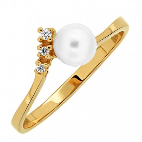 Ladies rings with pearl