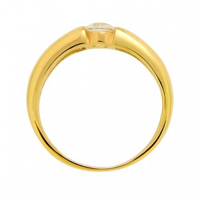 Ladies ring in yellow gold 18(57)