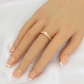 Ladies ring in red gold 585 Zirconia