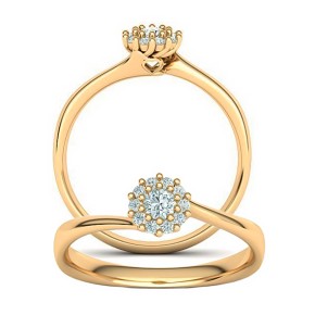 Ladies ring with diamonds