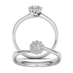 Ladies ring with diamonds